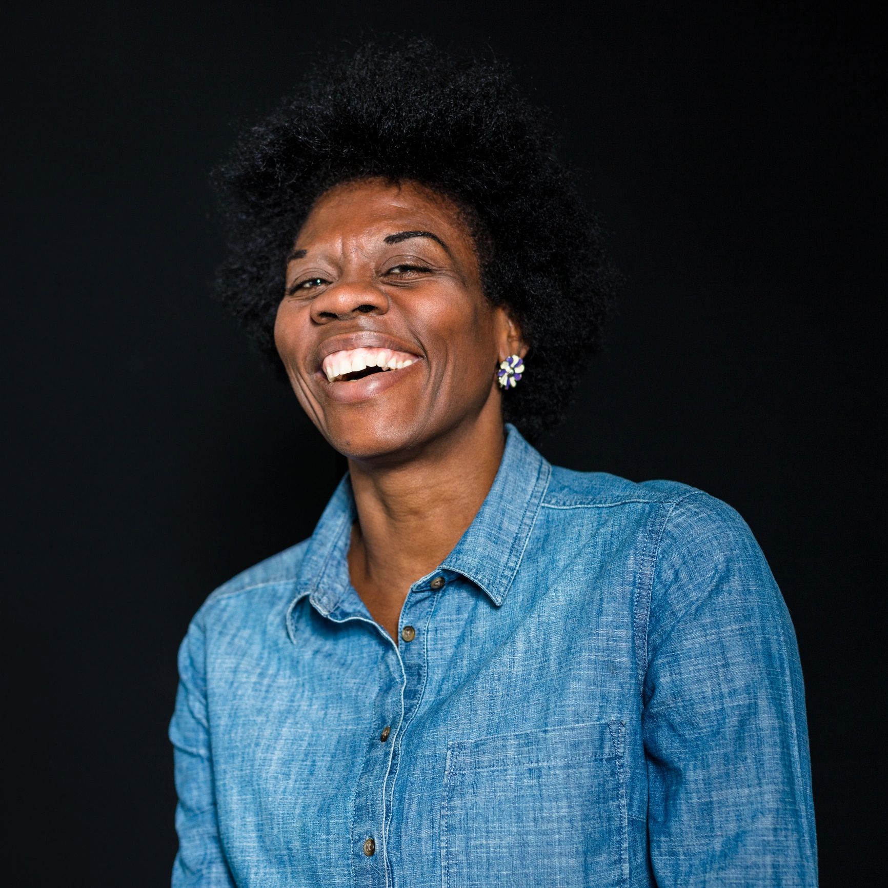 Cheerful mature woman portrait