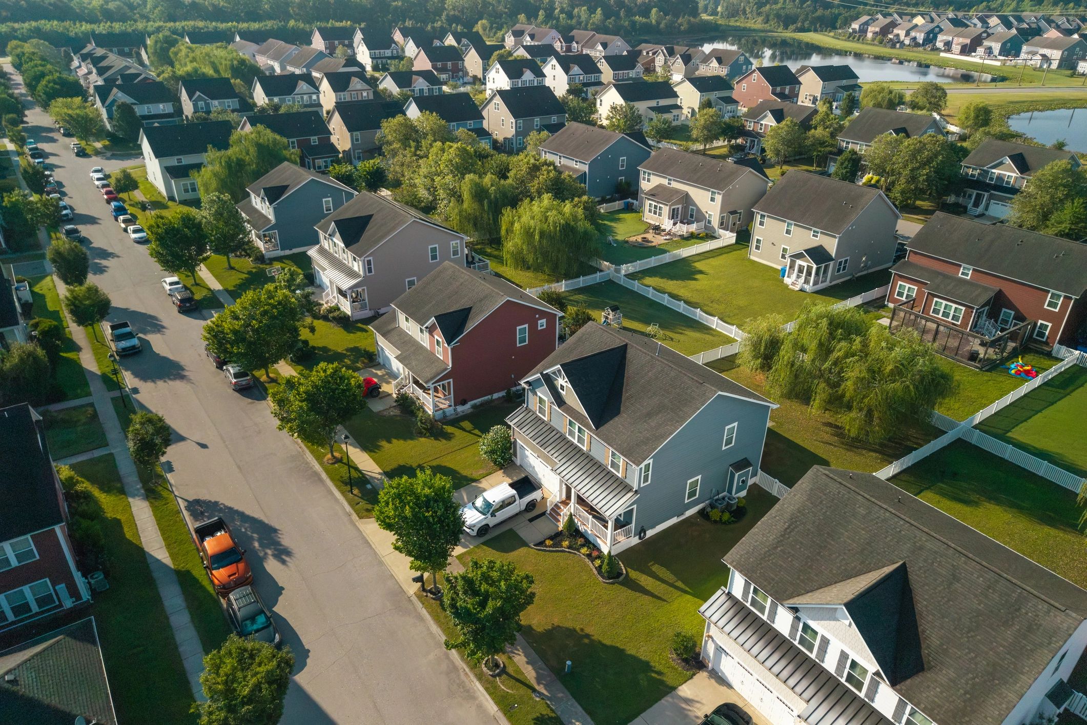 Neighborhood homes representing property coverage